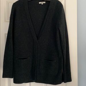 Madewell dark green cardigan